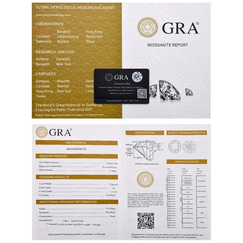 zircon/Moissanite שרשרת טיפה שתי סוגי אבן דמוי יהלום