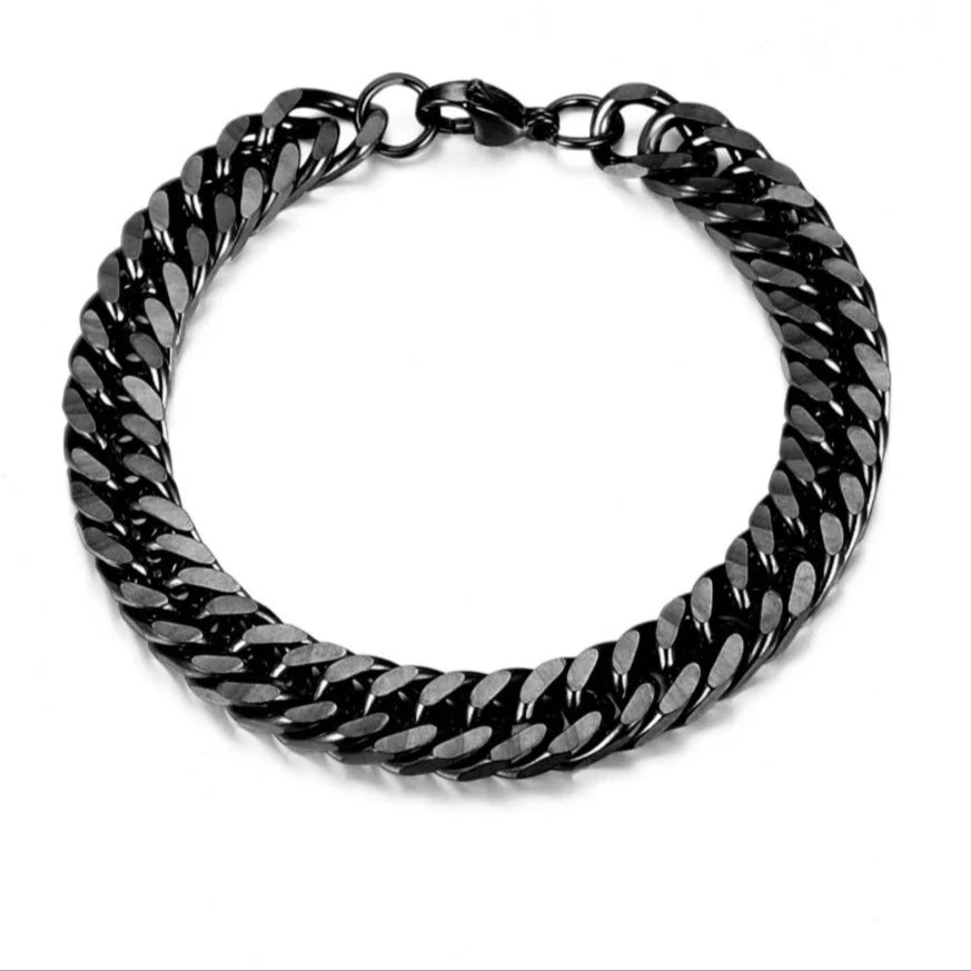 316L Stainless Steel Cuban Chain Bracelet for Men Women Figaro Vintage Metal Viking Kpop Pulseras Emo Cute Luxury Jewelry Gift