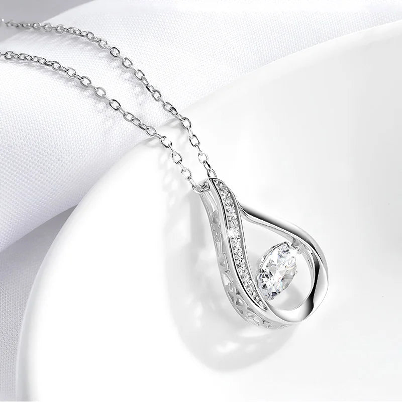 moissanite m&m שרשרת 