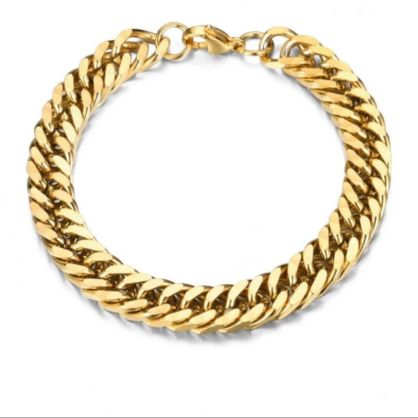 316L Stainless Steel Cuban Chain Bracelet for Men Women Figaro Vintage Metal Viking Kpop Pulseras Emo Cute Luxury Jewelry Gift