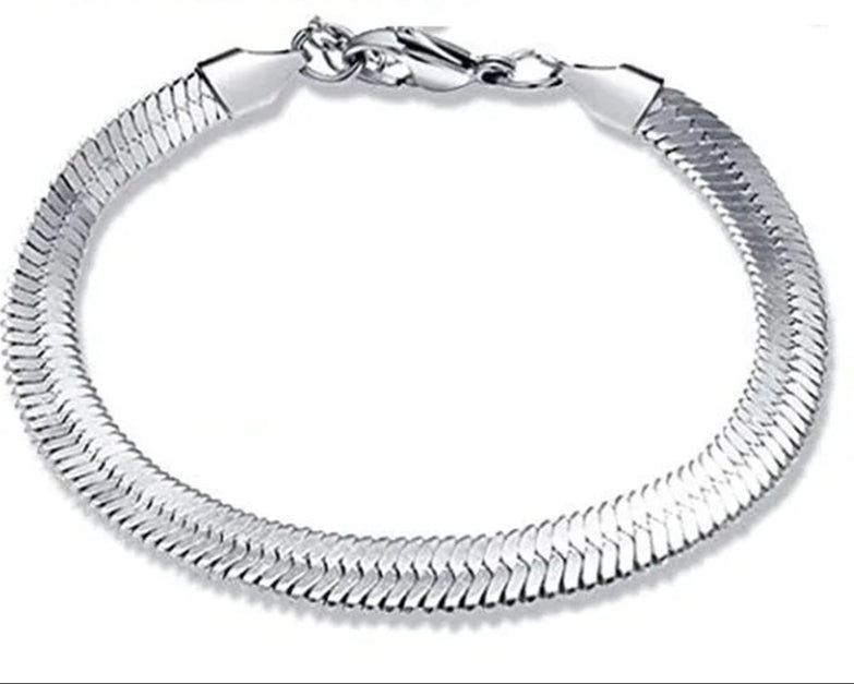 316L Stainless Steel Cuban Chain Bracelet for Men Women Figaro Vintage Metal Viking Kpop Pulseras Emo Cute Luxury Jewelry Gift